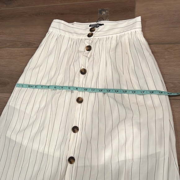 NWT Nasty Gal “Get Your Priorities Straight Striped Midi Skirt High Waist - Picture 9 of 15